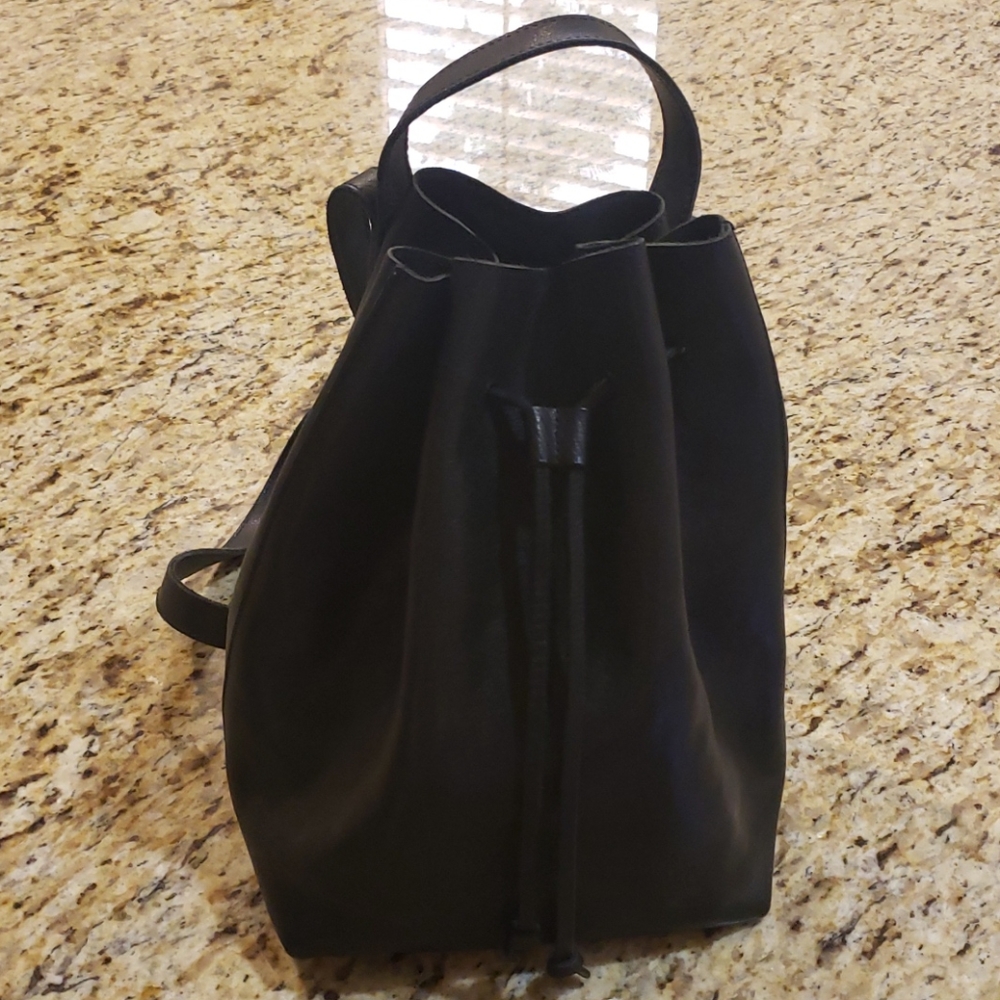 Madewell Somerset Black Leather Backpack